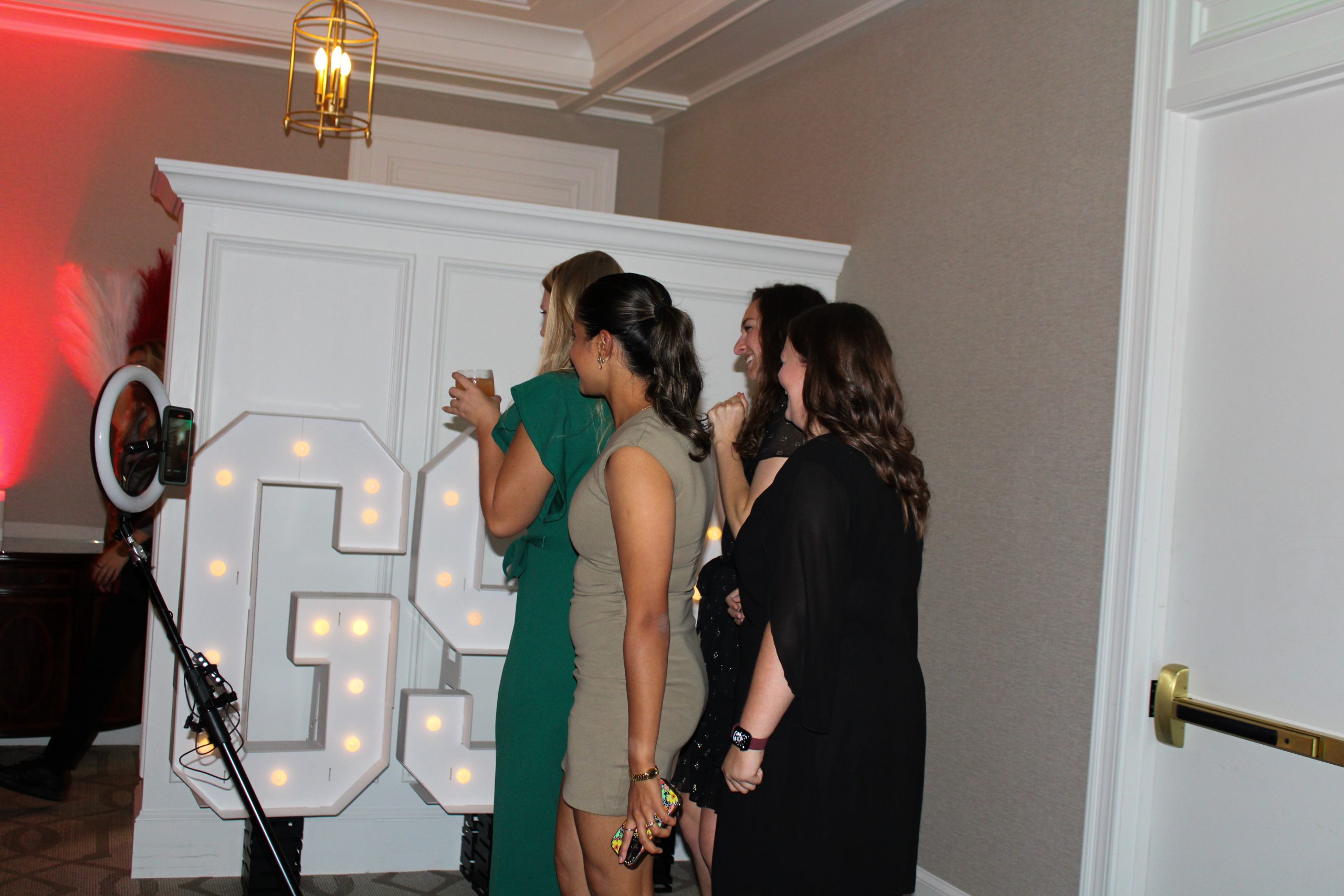 Students at a professional workshop